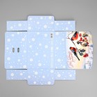 Коробка подарочная «Снегири», 16.5 х 12.5 х 5 см, БЕЗ ЛЕНТЫ - фото 23526062