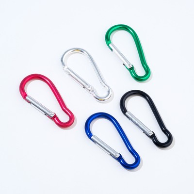 Набор карабинов металлических, туристических, 4.5 см, 10 шт.