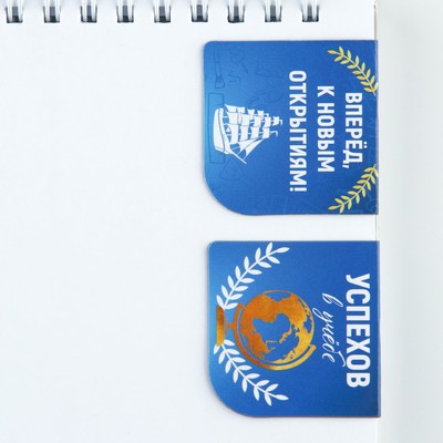 Магнитные закладки для книг, 2 шт. на подложке «Выпускник»