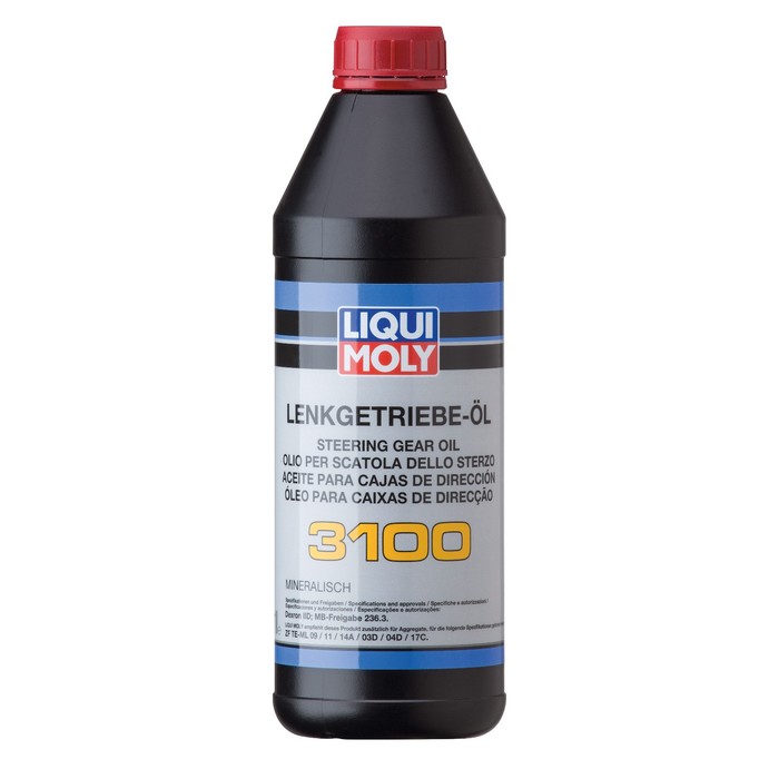 Гидравлическая жидкость LiquiMoly Lenkgetriebe-OiI 3100, минеральная, 1 л - Фото 1