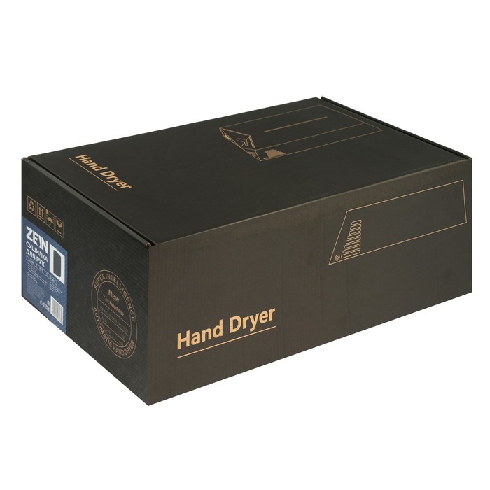 Сушилка для рук ZEIN HD227 Black, 1.2 кВт, 234х144х390 мм, черная - фото 18582929 Сушилка для рук ZEIN HD227 Black, 1.2 кВт, 234х144х390 мм, черная - фото 18582929