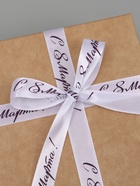 Лента атласная «С 8 Марта», 15 мм, 23±1 м, белая, сиреневая №001 - Фото 2