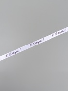 Лента атласная «С 8 Марта», 15 мм, 23±1 м, белая, сиреневая №001 - Фото 3