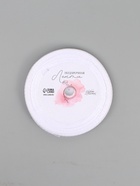 Лента атласная «С 8 Марта», 15 мм, 23±1 м, белая, сиреневая №001 - Фото 4