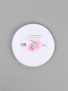 Лента атласная «С 8 Марта», 15 мм, 23±1 м, белая, сиреневая №001 - Фото 4