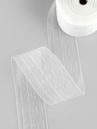 Шторная лента, органза, 8.5 см, 25±1 м, прозрачная - Фото 2