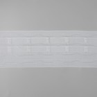 Шторная лента, органза, 8,5 см, 25 ± 1 м, цвет прозрачный - Фото 3