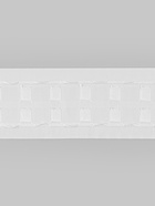 Шторная лента, матовая, 7 см, 30±1 м, белая - Фото 3