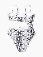 Купальник женский слитный с вырезом на животе MINAKU, размер 44, со змеиным принтом - Фото 14