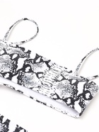 Купальник женский слитный с вырезом на животе MINAKU, размер 46, со змеиным принтом - Фото 11