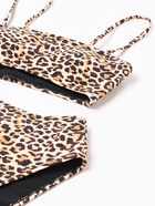 Купальник женский слитный с вырезом на животе MINAKU, размер 42, с леопардовым принтом - Фото 9