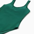 Купальник женский слитный однотонный MINAKU, цвет зелёный, размер 42 - Фото 8