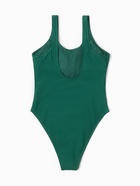 Купальник женский слитный однотонный MINAKU, размер 48, зелёный - Фото 10