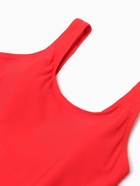 Купальник женский слитный однотонный MINAKU, размер 46, красный - Фото 6