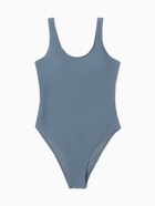 Купальник женский слитный однотонный MINAKU, размер 46, серый - Фото 5