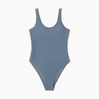 Купальник женский слитный однотонный MINAKU, размер 48, серый - Фото 5