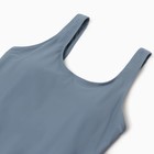 Купальник женский слитный однотонный MINAKU, размер 48, серый - Фото 6