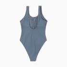 Купальник женский слитный однотонный MINAKU, размер 48, серый - Фото 9