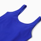 Купальник женский слитный однотонный MINAKU, цвет синий, размер 42 - Фото 6
