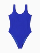 Купальник женский слитный однотонный MINAKU, размер 48, синий - Фото 5