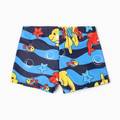 Плавки купальные для мальчика MINAKU «Подводный мир», рост 110-116 см, разноцветные
