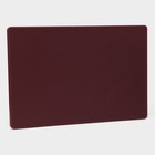 Доска профессиональная разделочная Доляна, 60×40×1,8 см, цвет бордовый - Фото 3