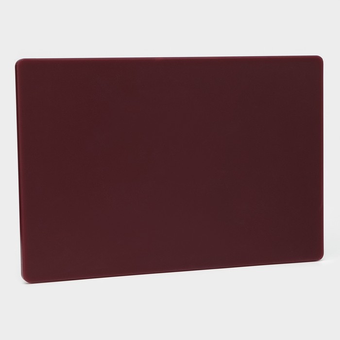 Доска профессиональная разделочная Доляна, 60×40×1,8 см, цвет бордовый - фото 1925768652
