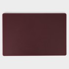 Доска профессиональная разделочная Доляна, 60×40×1,8 см, цвет бордовый - фото 9425230