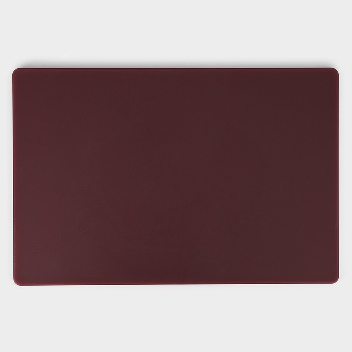 Доска профессиональная разделочная Доляна, 60×40×1,8 см, цвет бордовый - фото 1925768653