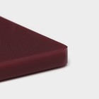 Доска профессиональная разделочная Доляна, 60×40×1,8 см, цвет бордовый - Фото 5