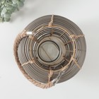 Подсвечник пластик на 1 свечу "Амфора" коричневый 11х20х26 см - фото 23526310