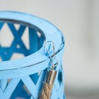 Настольная лампа «Асура» Е27 15 Вт голубой 16×16×51 см RISALUX - Фото 4