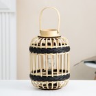 Лампа настольная RISALUX «Кайда», 15 Вт, деревянная, 23.5×23.5×32.5 см - Фото 2