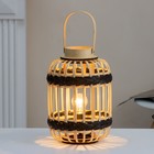 Лампа настольная RISALUX «Кайда», 15 Вт, деревянная, 23.5×23.5×32.5 см - Фото 3
