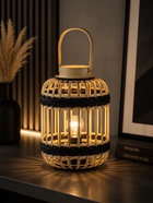 Лампа настольная RISALUX «Кайда», 15 Вт, деревянная, 23.5×23.5×32.5 см - Фото 1