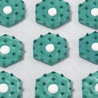 Ипликатор-коврик, основа спанбонд, 40 модулей, 14 × 32 см, цвет белый/зелёный - фото 23530803