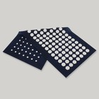 Ипликатор - коврик, основа спанбонд, 140 модулей, 28 × 64 см, цвет тёмно-синий/белый - Фото 3