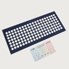 Ипликатор - коврик, основа спанбонд, 140 модулей, 28 × 64 см, цвет тёмно-синий/белый - фото 23530814