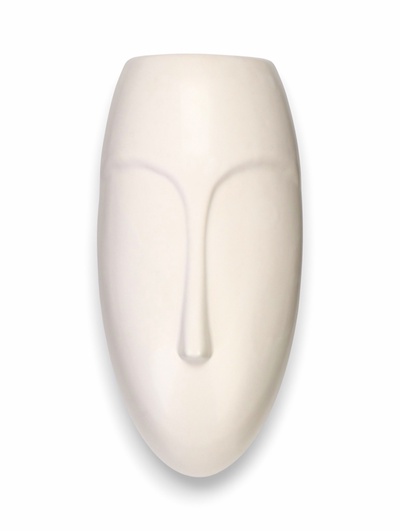 Кашпо для цветов «Силуэт», 20×10×6 см, керамика, подвесное, белое