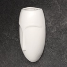 Кашпо для цветов «Силуэт», 20×10×6 см, керамика, подвесное, белое 9949457