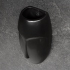 Кашпо для цветов «Силуэт», 20×10×6 см, керамика, подвесное, серое 9949458