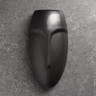 Кашпо для цветов «Силуэт», 20×10×6 см, керамика, подвесное, серое 9949458