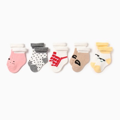 Набор детских носков MINAKU «Джентльмен», 5 пар, 7-10 см