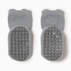 Носки детские MINAKU со стопперами цв. серый, р-р 11-12 см - Фото 3