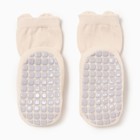 Носки детские MINAKU со стопперами цв. молочный, р-р 11-12 см - Фото 3