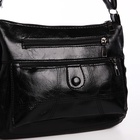 Сумка женская кросс-боди на молнии, 26×15×19 см, чёрная - Фото 5