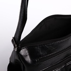 Сумка женская кросс-боди на молнии, 26×15×19 см, чёрная - Фото 6