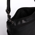 Сумка женская кросс-боди на молнии, 25×11×22 см, чёрная - Фото 6