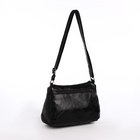 Сумка женская кросс-боди на молнии, 25×11×20 см, чёрная - Фото 3