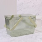 Органайзер для хранения, корзинка с ручками, 1 секция, 27×17×16.5 см, МИКС - Фото 3